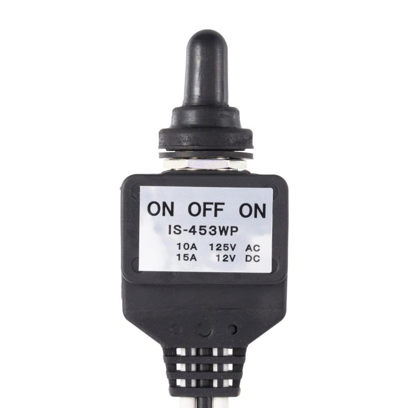 伊原電子工業(Ihara Electronics Industry) 防水トグルスイッチ ON-OFF-ON IS-453WP（六角ナット、防水キャップ、ゴムパッキン付属）