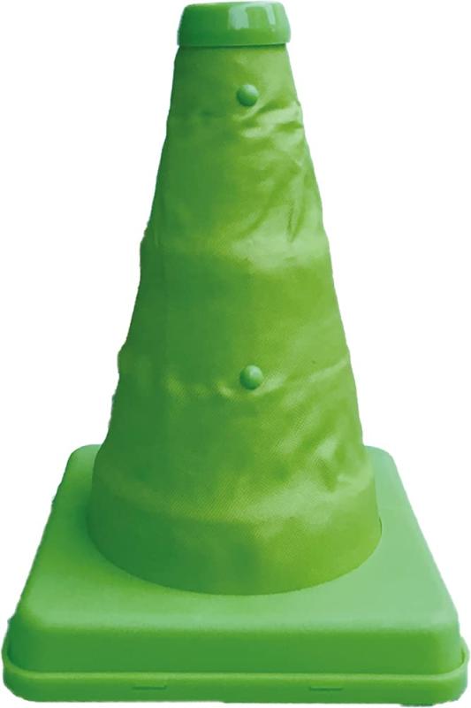 Rakuten - ミズケイ 伸縮式三角コーン<グリーン>20cm 8201038