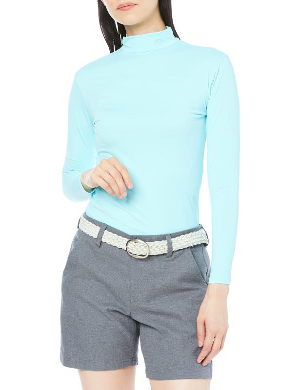 [TOBIEMON] アンダーシャツ レディース 長袖 ハイネックインナーシャツ