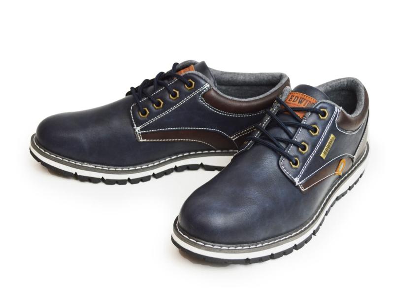 [エドウィン] ブーツ メンズ スニーカー 防水 ローカット シューズ カジュアル インソール メンズシューズ 防滑 ワークブーツ ed7980