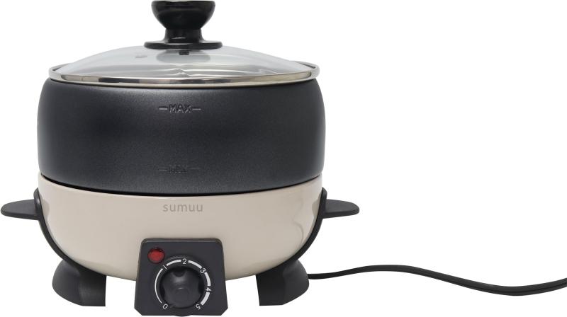 マクロス sumuu 電気式マルチポット チーズフォンデュ 鍋 揚げ物 煮込み料理 ラフル MEK-93