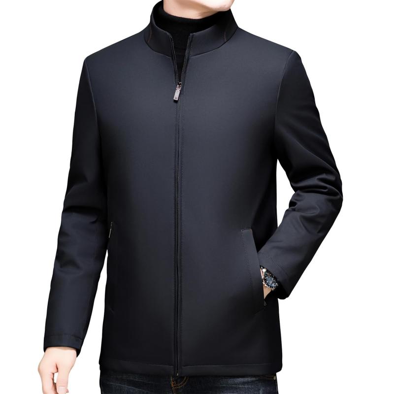 [FJSSLHXK] ダウンインナーは取り外し可能で メンズ ダウン ジャケット 立襟 ブルゾン アウター ビジネス 暖かい 秋 冬 春