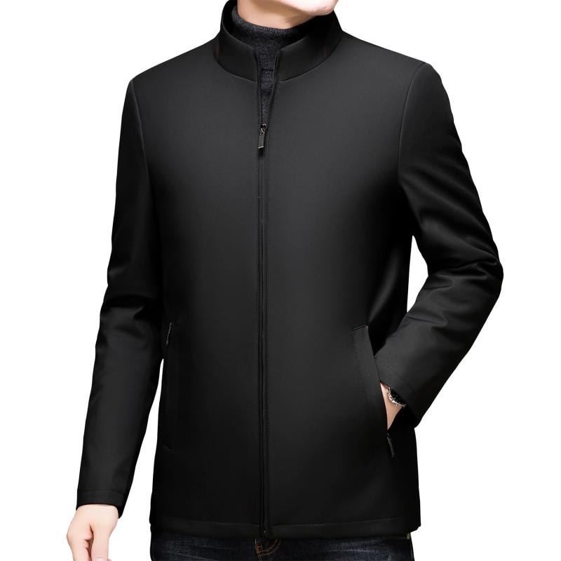 [FJSSLHXK] ダウンインナーは取り外し可能で メンズ ダウン ジャケット 立襟 ブルゾン アウター ビジネス 暖かい 秋 冬 春