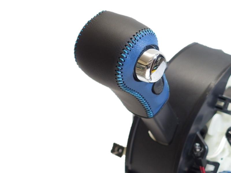 トリコローレEX eKワゴン・カスタム・スペース ディズ・ハイウェイスター・ルークス DIYシフトノブ本革巻替キット 3