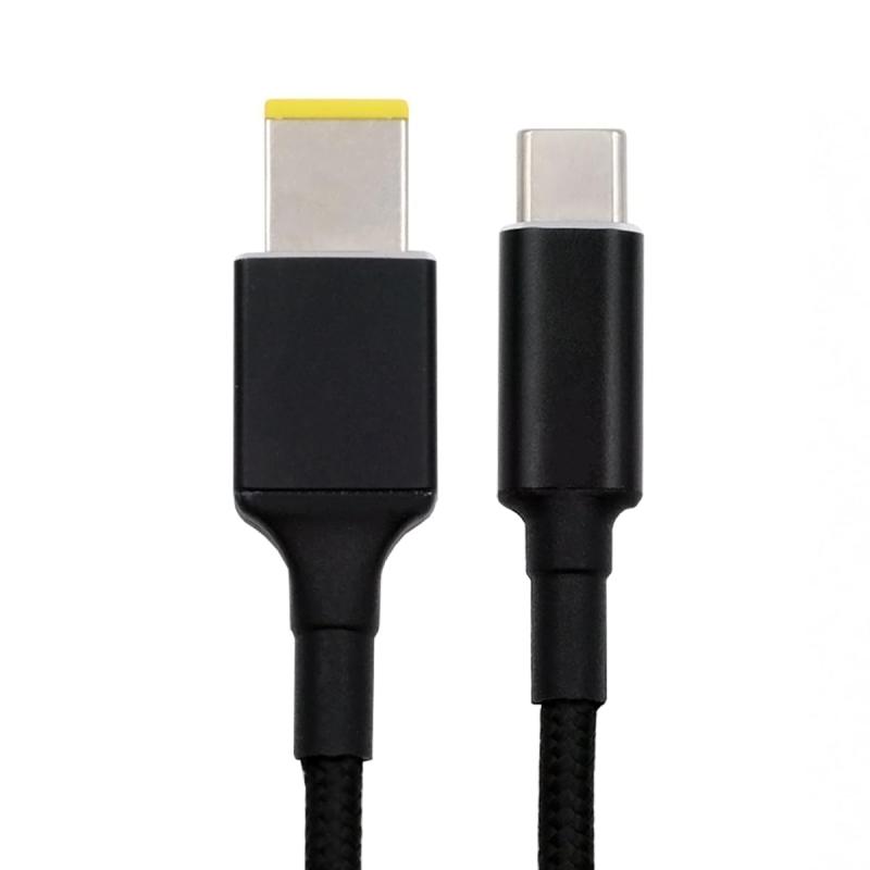 Xiwai タイプ C 100W 充電器コード USB-C 入力から長方形ジャック/DC ジャック出力電力 20V 5A 65W PD 充電ケーブル ノートパソコン用