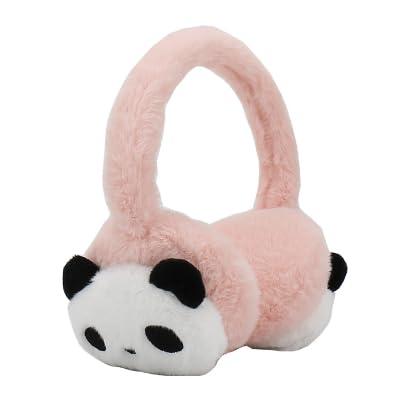 [LYING] 耳あて 子供 イヤーマフ 防寒 冬 キッズ 可愛い パンダ柄 耳カバー ふわふ...