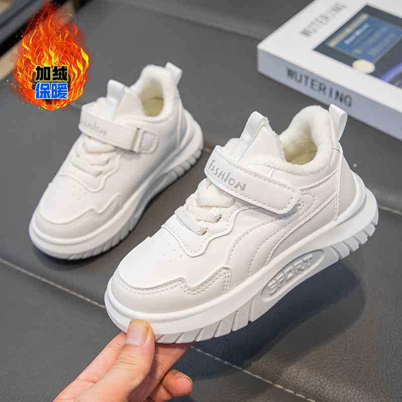 子供用 靴 冬 防滑 保暖 運動靴 舞台 白 綿素材 厚手 軽量 吸湿速乾 アウトドア用