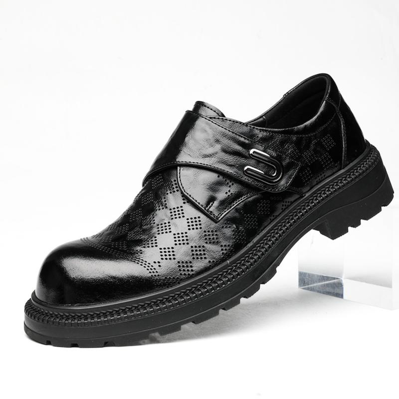 ビジネスシューズ メンズ 正装 革 透かし 高級感 トップレイヤー牛皮 通勤用 普段使い 軽量 伸縮性