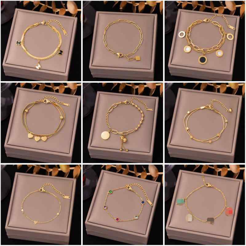 レディース ブレスレット 腕輪 ジュエリー 通勤用 普段使い 軽量 変色しにくい カップル用 チタン鋼 高級感 ファッション 春季