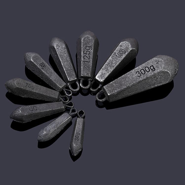 釣り シンカー 海釣り 遠投用 鉄製 水滴型 六角形 リング付き 配重 釣り用品 投げ竿 対応 軽量 機能性 高性能 形状 鉄素材