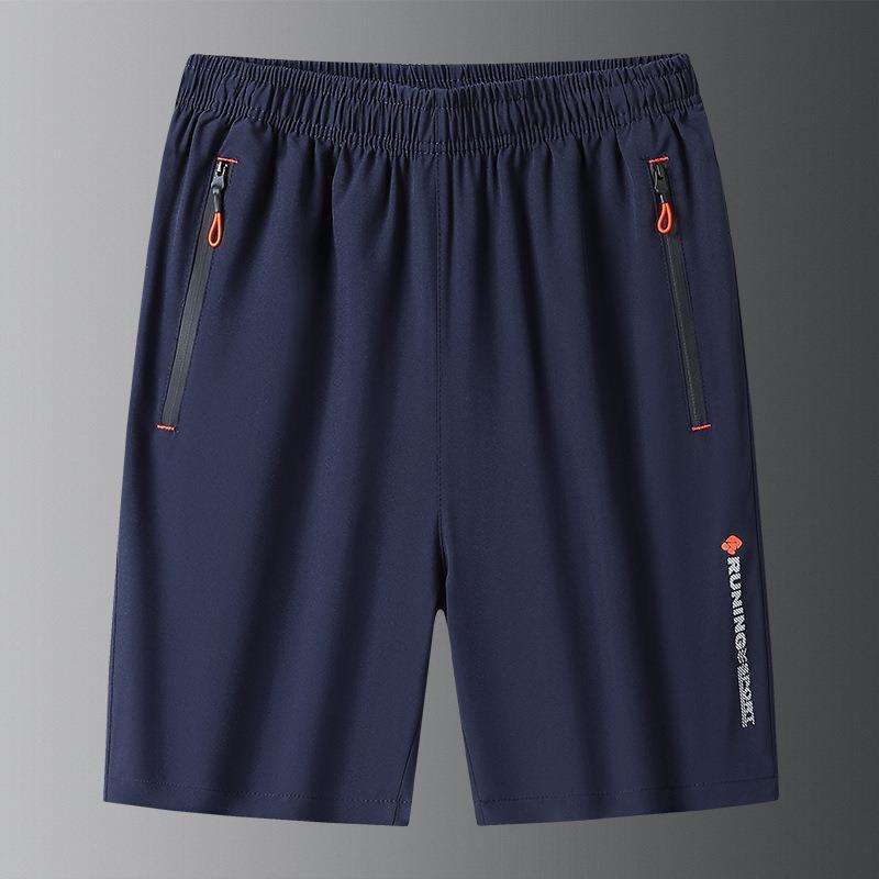 Rakuten - ショートパンツ 男性用 ビッグシルエット 膝上丈 夏 カジュアル スポーツ 普段使い 薄手 通気性 速乾 接触冷感 無地 ハーフパンツ