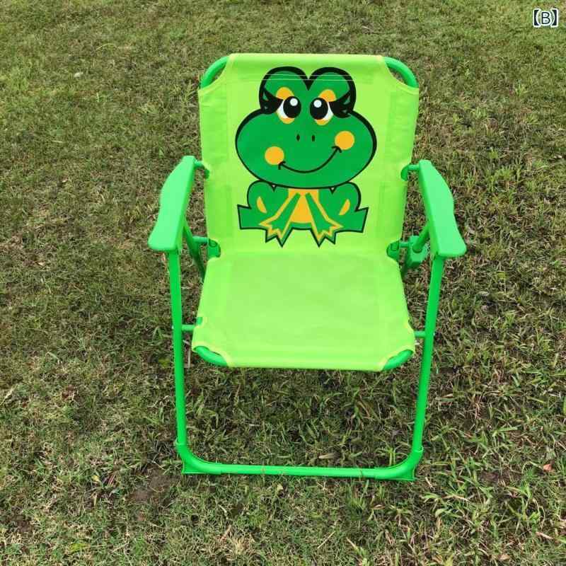 子供用 折りたたみチェア 屋外 ビーチ ポータブル ベビー専用 カートゥーン柄 アー...