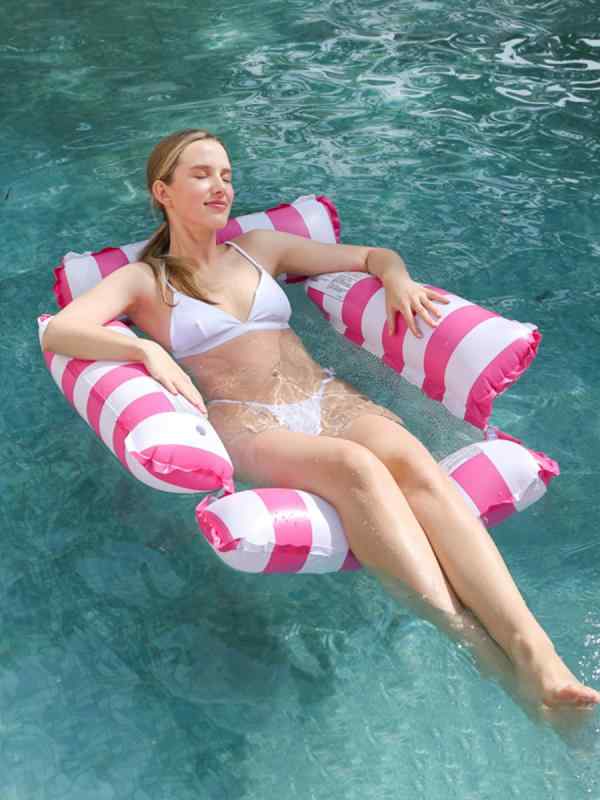 Waterbeds - 水上ハンモック インフレータブル 浮きベッド 折りたたみ ポータブル 夏用 アウトドア レジャー チェア レイチェア 四本管 構造 軽量 耐久性 ビーチ プール 遊び