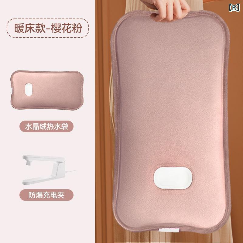 loeufの暖水袋 充電式 注水型 大型 布団用 手暖房 足暖房 腹部ウォーマー ベッド暖房 多機能 ポータブル 保温 コンパクト｜アングル2