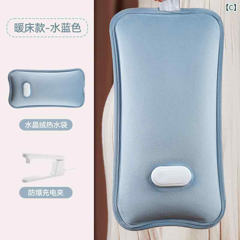 loeufの暖水袋 充電式 注水型 大型 布団用 手暖房 足暖房 腹部ウォーマー ベッド暖房 多機能 ポータブル 保温 コンパクト｜アングル3