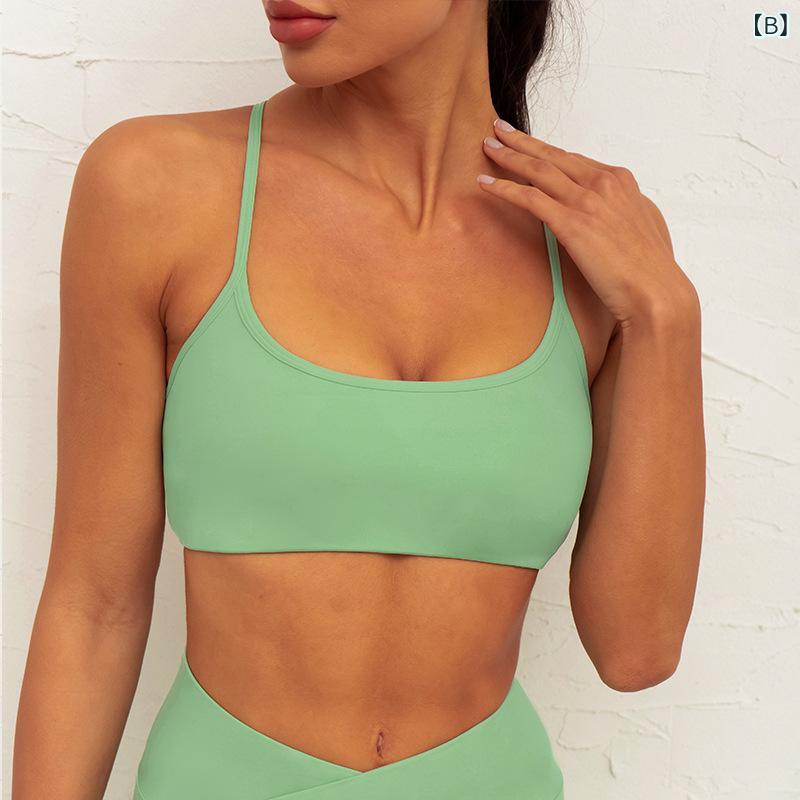 loeufのヨガウェア レディース クロスデザイン 背中美しい スポーツ インナー ヒップアップ パンツ セット フィットネス 伸縮性 吸湿速乾 接触冷感 ヨガ用 フィットネス用｜アングル2