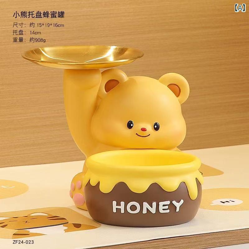 Rakuten - インテリア 飾り かわいい くま 形 鍵 収納 ボックス 玄関 リビング 靴箱 新居 引越し ラッキー アイテム 高級感 デザイン 軽量 素材 プラスチック