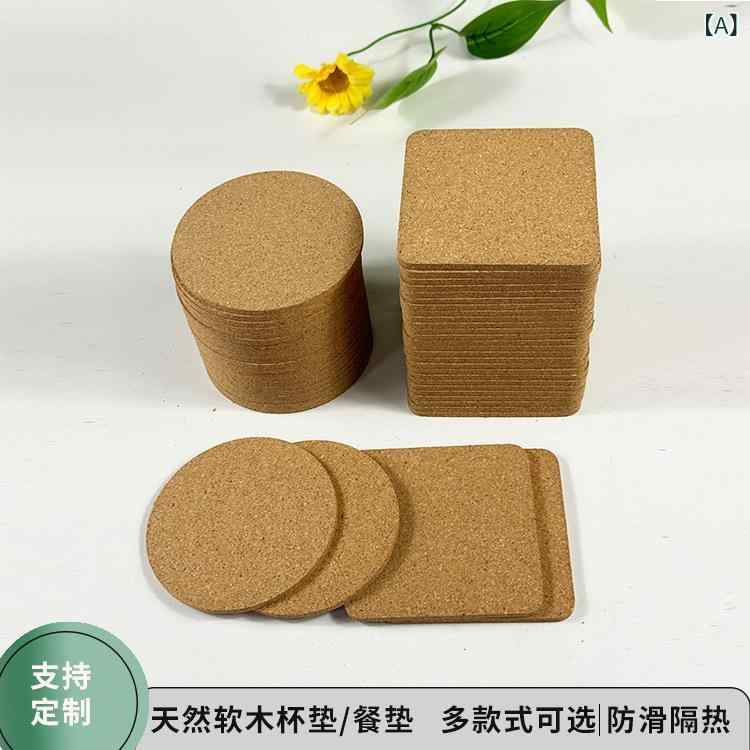 Other - コースター テーブルマット 丸型 四角型 コルク 防水 レザー 吸水 フェルト 断熱 軽量 吸湿速乾 高級感 普段使い 多機能