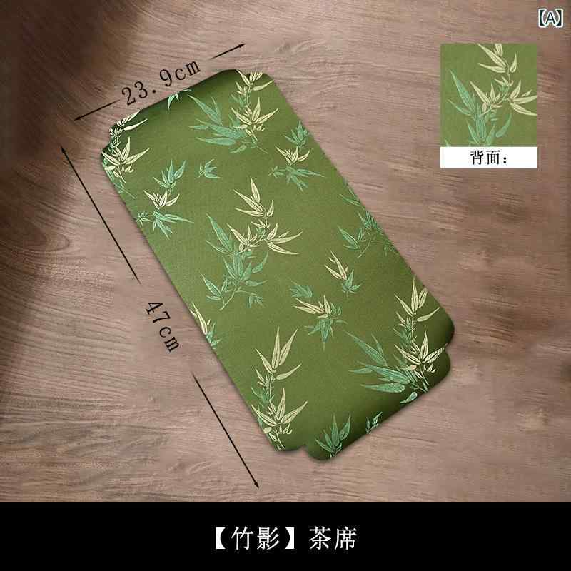 Other - 茶具セット 両面 吸水式 茶巾 防水 茶卓 茶垫 断熱 干泡垫子 布製 杯垫 茶席用 軽量 伸縮性 接触冷感 吸湿速乾