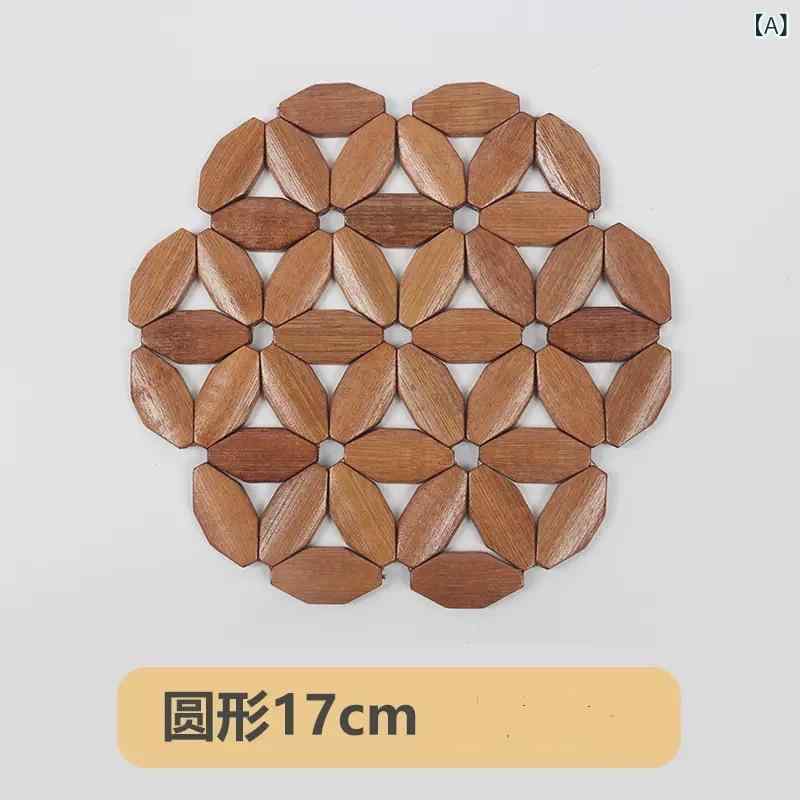 Rakuten - カップマット 竹製 断熱 パッド 家庭用 テーブル用 キッチン用 防焼け 耐高温 軽量 吸湿速乾 天然素材 環境に優しい