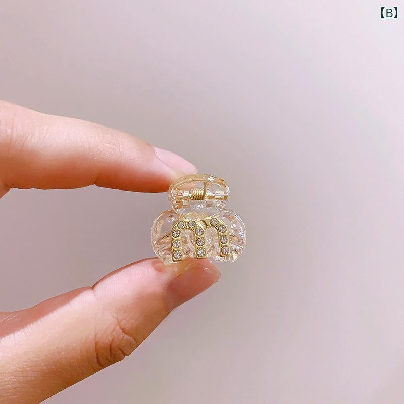 レディース ヘアクリップ 小サイズ サイドタイプ 前髪用 高級感 ヘッドアクセサリ...