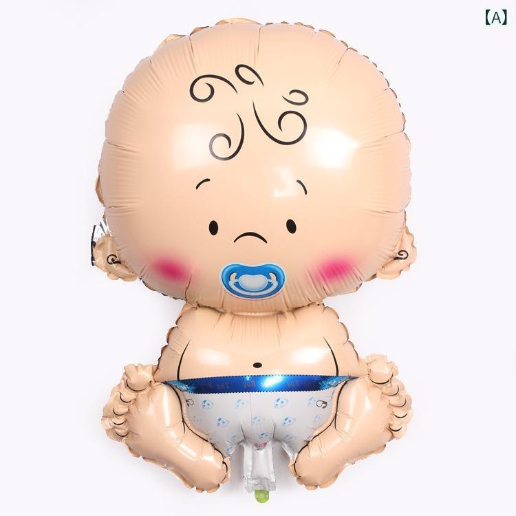 Rakuten - ベビー パーティー デコレーション 風船 カートゥーン おしゃぶり 一歳 男の子 女の子 バルーン かわいい デザイン 軽量 綿素材 ビッグシルエット ピンク系 アイボリー