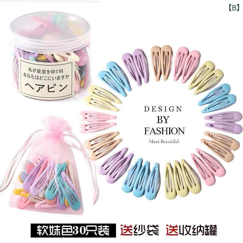 ヘアクリップ 女性用 バング用 キャンディカラー カラフル ポップ かわいい BBクリ...
