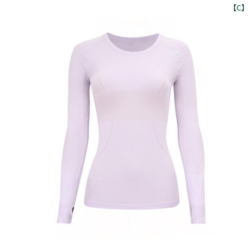 トップス レディース 長袖 ヨガ ランニング フィットネス Tシャツ 速乾 丸首 吸汗 ...