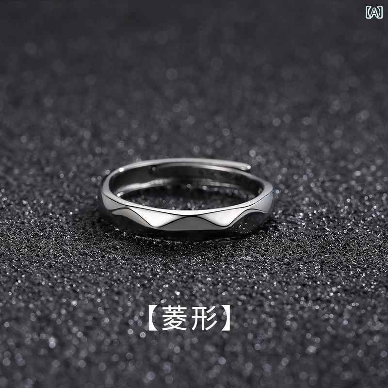 指輪 メンズ リング 個性 レイヤリング セット 電気メッキ加工 シルバー ラウンド レトロ シングル サイズ調節 ラッキーアイテム 高級感