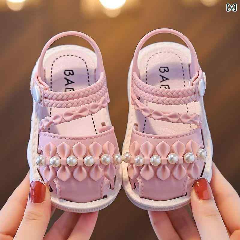女の子 キッズ ベビー サンダル シューズ 夏 柔らかい底 滑り止め 外履き 先丸靴 歩き始め 普段使い アウトドア 軽量 伸縮性 接触冷感 吸湿速乾 高級感