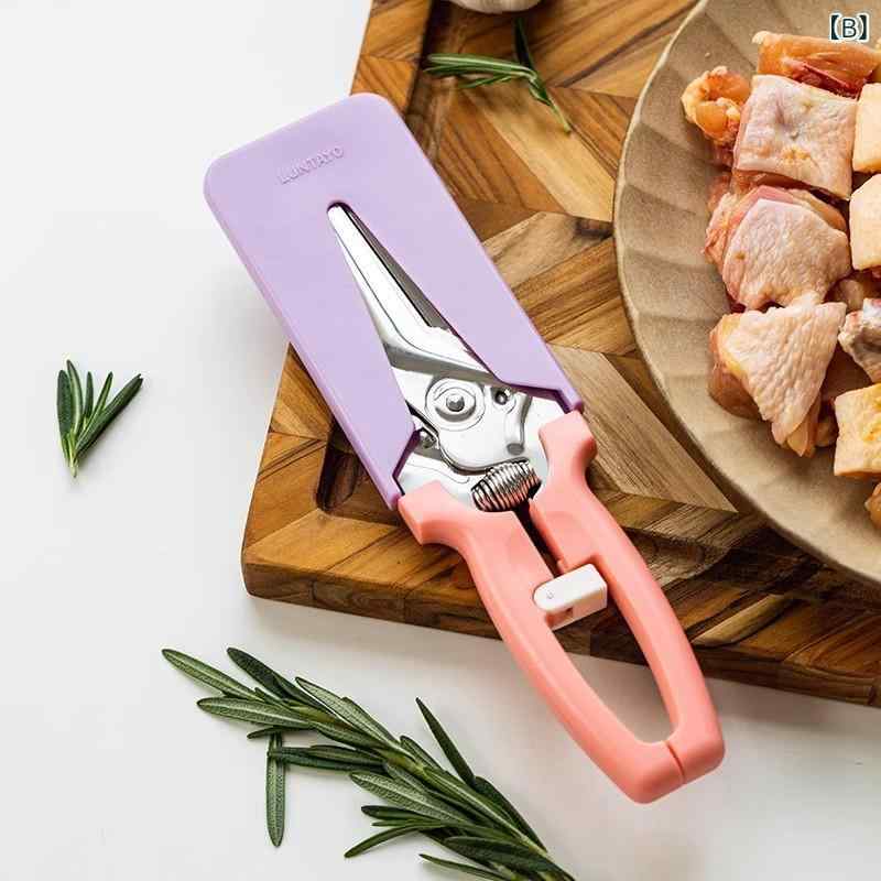 loeufの日本 luntayo 食品 はさみ 食品 グレードの ステンレス 家庭 用 魚 殺し 野菜 バーベキュー キッチン はさみ｜アングル2