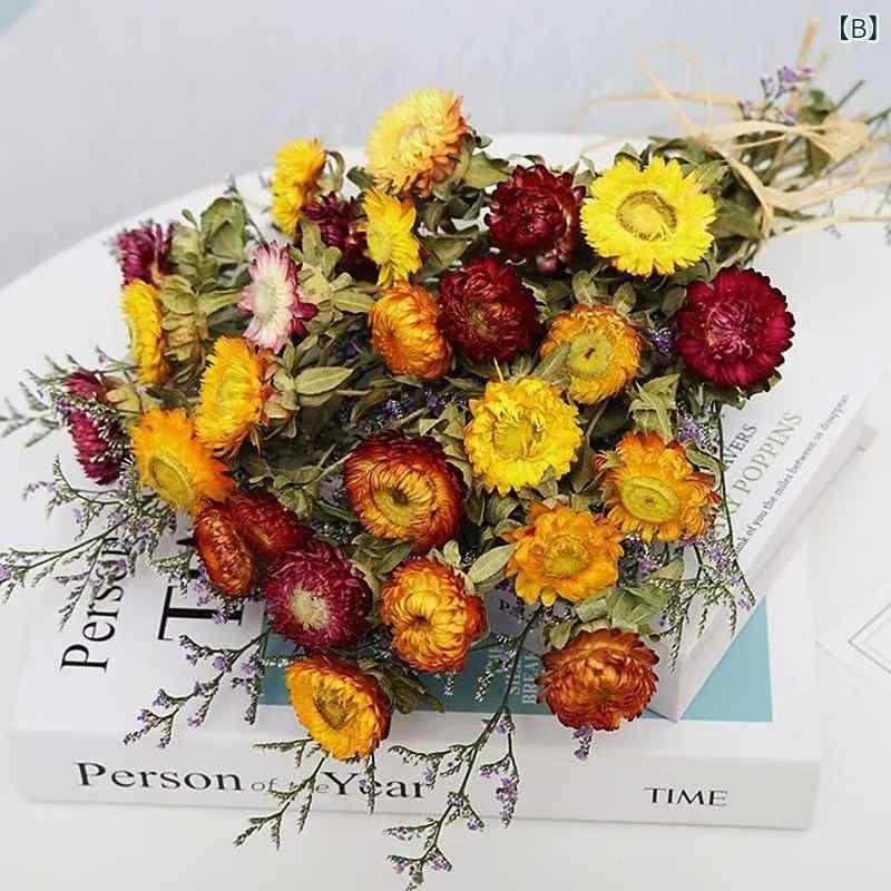 ドライフラワー 天然 小雏菊 七色菊 パイナップル クリスマス 家庭装飾 部屋飾り ...