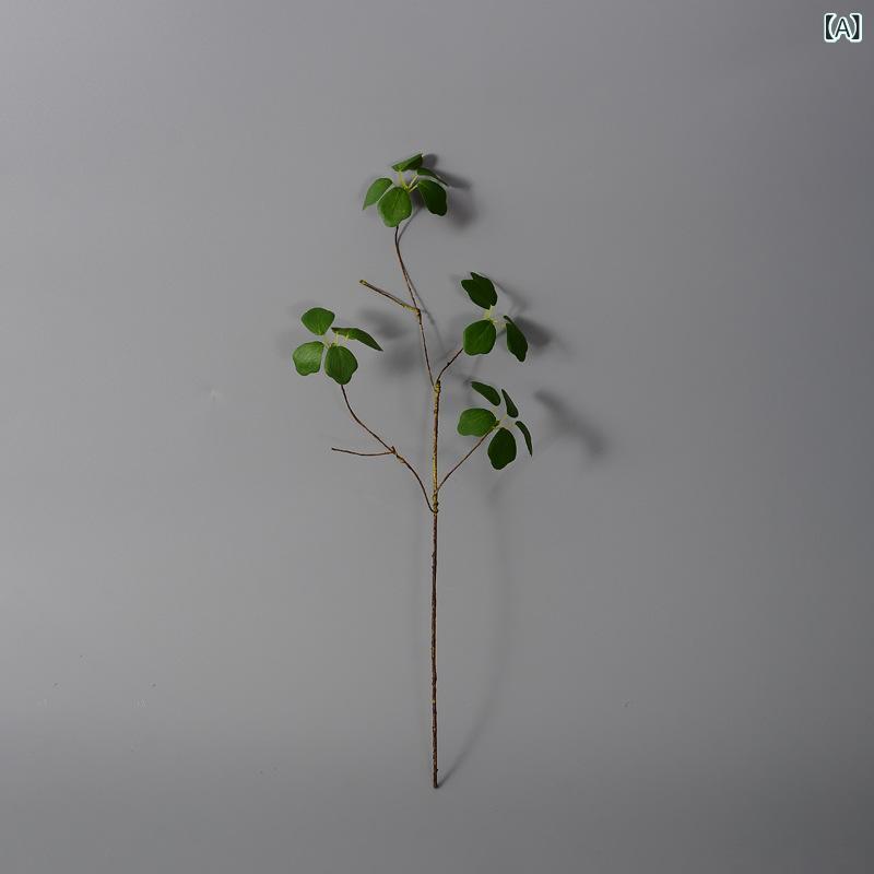 観葉植物 人工 観音蓮 リーフ 藤 茎 グリーン プラント インテリア デコレーション ソフト ランドスケープ ナチュラル デザイン 葉型 軽量