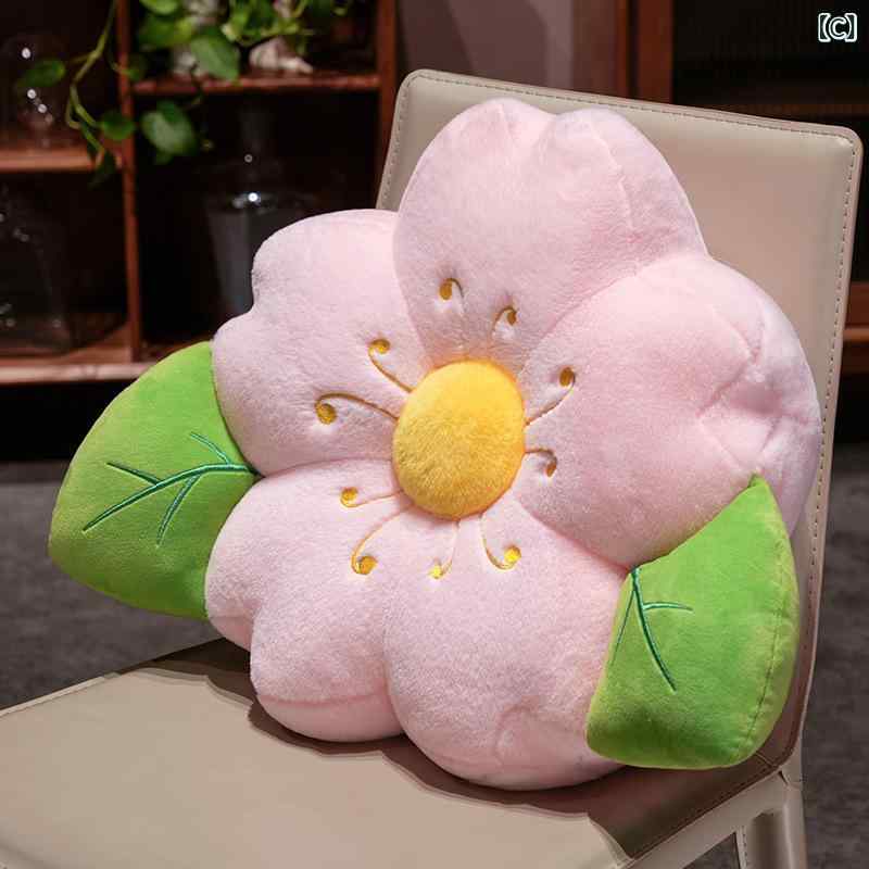 クッション オフィス用 腰当て 接触冷感 桜花柄 再生繊維 吸湿速乾 軽量 ピンク系 loeuf-10537250 loeuf サンプル画像3