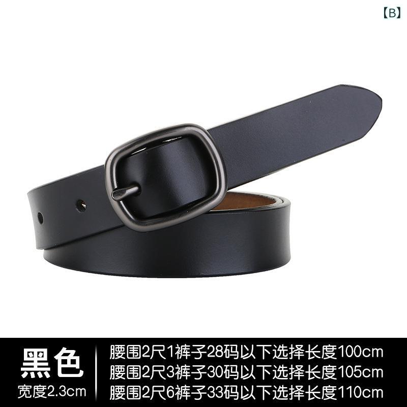 新 商品 のり 針はの ベルトの レディース 牛革を 掛けて ファッションの ジーパン...