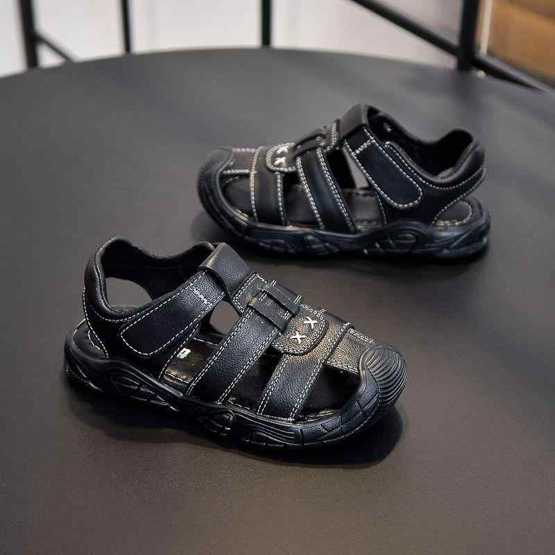 サンダル 男の子 子供用 ビーチサンダル 牛革 ソフトソール 軽量 通気性 夏 クローズドトゥ 普段使い アウトドア 接触冷感 吸湿速乾 高級感 レザー キッズ ベビー プール 川遊び 公園 散歩 歩きやすい 疲れにくい クッション 滑り止め