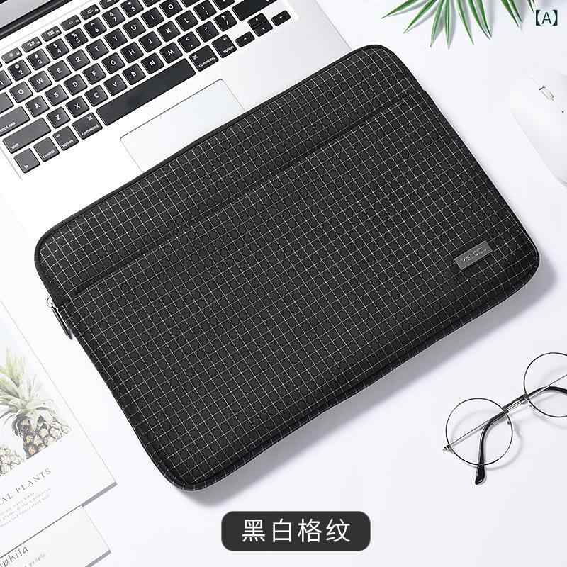 loeufのノートパソコンケース シンプル 無地 軽量 保護 スリーブ バッグ インナーバッグ ノートPCケース ラップトップ 収納ケース ビジネス 普段使い 薄型 ポーチ 高級感 伸縮性 吸湿速乾 再生繊維 大容量 耐久性 防水 防塵 おしゃれ カジュアル 形状｜アングル2