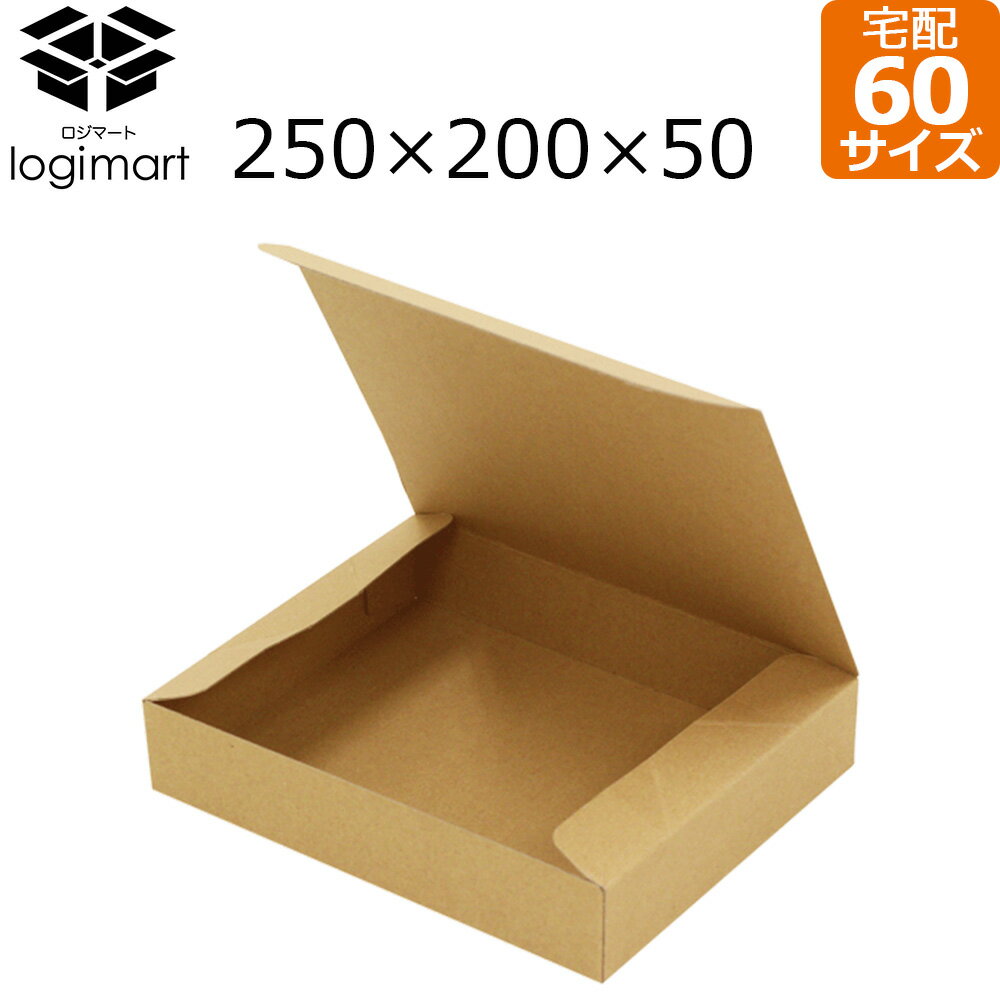 ダンボール 60サイズ 250×200×50 CP450 宅配60サイズ 50サイズ 段ボール ダンボール箱 段ボール箱 梱包 小型 ゆうパケットパフ(3)