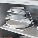 食器ラック ディッシュストレージ 3段 タワー ホワイト 山崎実業(3)