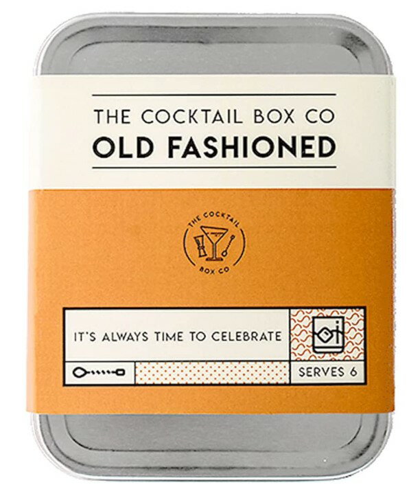 The Cocktail Box Co. OLD FASHIONED プレミアムオールド・ファッションド 簡単カクテルキット 自宅でバーのようなウイスキーカクテルが楽しめる！説明書つき バーテンダー監修 キャンプ アウトドア ギフト 飛行機　機内　持ち運び　コンパクト