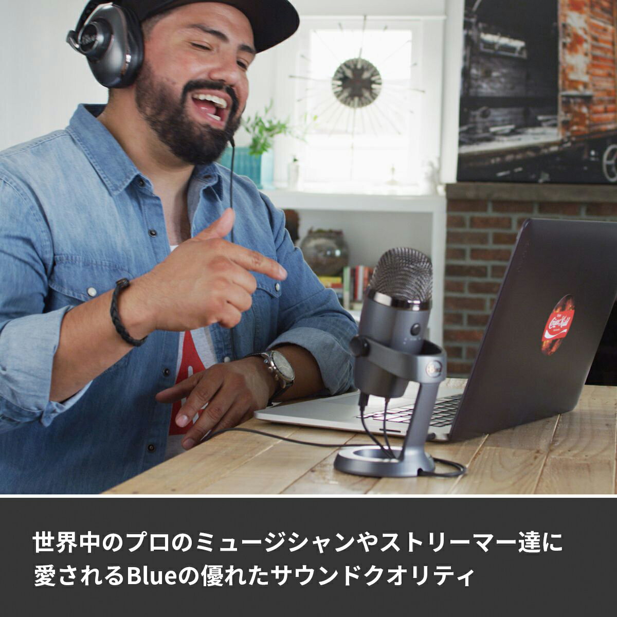 Logicool G Blue Yeti Nano 高品質 USB コンデンサー マイク イエティ ナノ シャドーグレー ブラック BM300 ストリーミング 配信 PS4 PS5 ゲーミング ボイスチャット 録音 テレワーク WEB会議 国内正規品 2年間無償保証