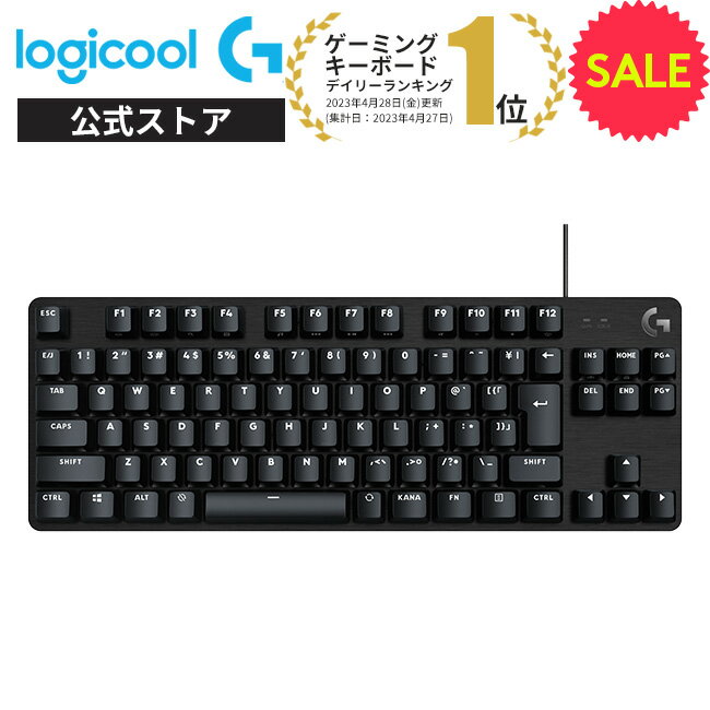 Logicool G ゲーミングキーボード 無線 G913 GLスイッチ リニア タクタイル クリッキー メカニカルキーボード 日本語配列 LIGHTSPEED ワイヤレス Bluetooth接続対応 LIGHTSYNC RGB G913-LN 国内正規品 2年間無償保証