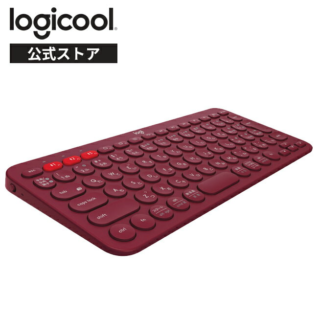ロジクール ワイヤレスキーボード K380 無線 キーボード 薄型 小型 Bluetooth ワイヤレス windows mac K380RD 国内正規品 2年間無償保証のサムネイル