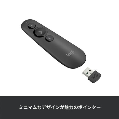 ロジクール ポインター R500s 赤色 レーザー bluetooth USB プレゼン ワイヤレス 無線 レーザーポインター プレゼンター プレゼンテーション リモコン R500sGR R500sMG 国内正規品 2年間無償保証 - Image 2