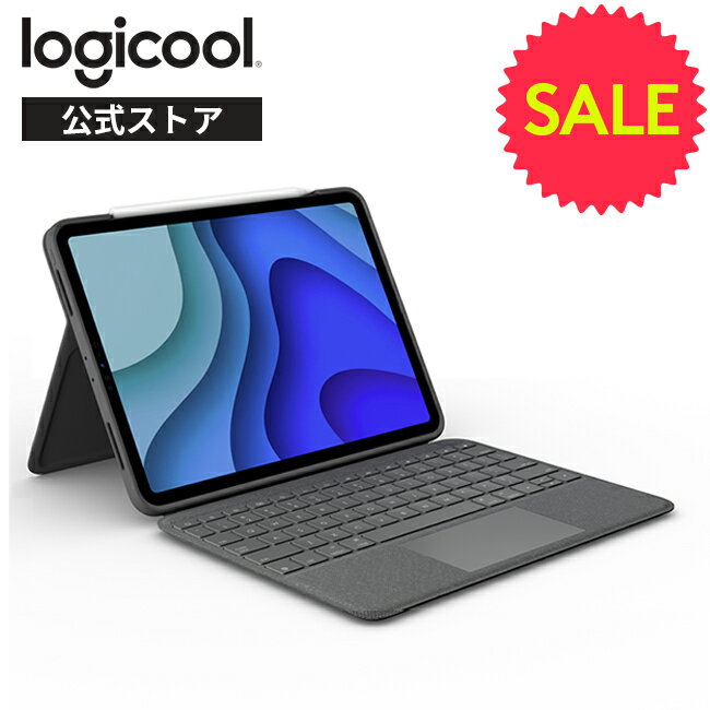 【SALE】ロジクール iPad Pro 11インチ 第4、第3、第2、第1世代対応 トラックパッド付き キーボードケース Folio Touch iK1175BKA 英語配列 薄型 バックライト付きSmart Connector タッチパッド 国内正規品 2年間無償保証のサムネイル
