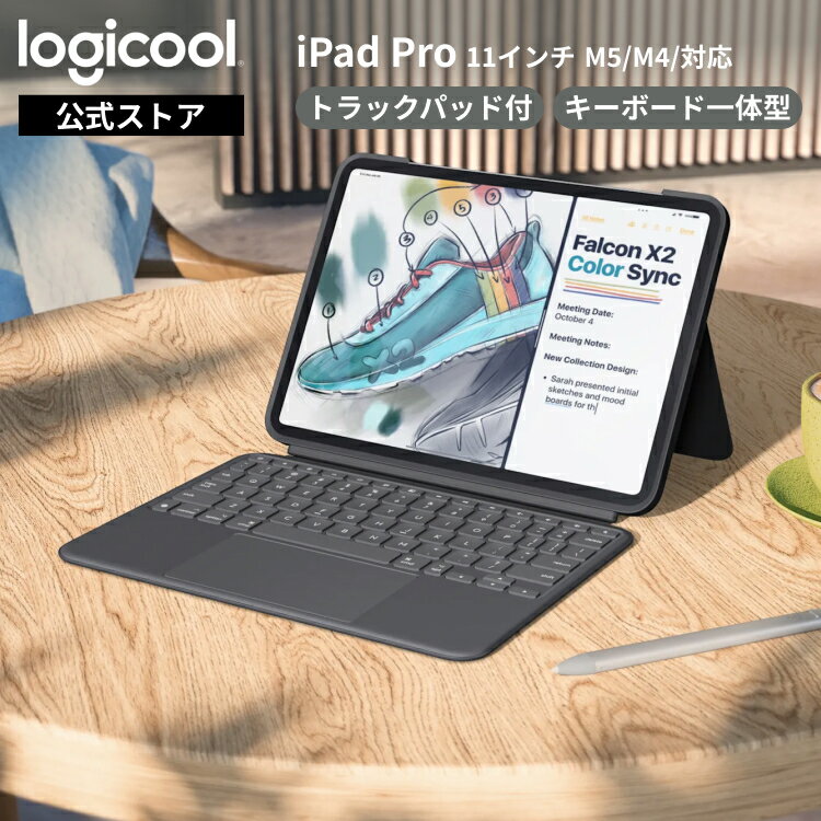 Rakuten - 【5/29~6/11限定特価】ロジクール Combo Touch iPad Pro 11インチ M5 & M4 対応 iK1177GRA トラックパッド付き キーボード一体型ケース 軽量 日本語配列 スマートコネクタ 着脱式 バックライト 国内正規品 2年間無償保証