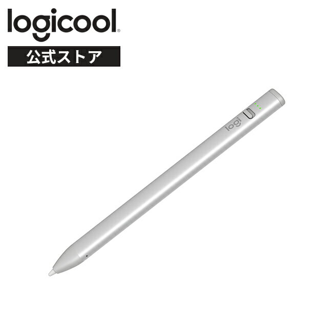 クレヨン ロジクール デジタルペンシル Crayon iP11SL シルバー iPad / iPad Pro / iPad Air / iPad mini 対応 ペン USB-C 充電 7時間バッテリー 国内正規品 2年間無償保証