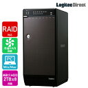 ロジテック 8BAYケース + WD Red Pro 2TB × 8台 大容量ストレージ 納期別途連絡 【LHR-8BRH16EU3RP】 受注生産 ロジ…