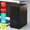 WebN RAIDΉ n[hfBXN HDD 2TB(WD Red Plus 1TB~2) 2Bay 3.5C` Y yLHD-2BRH20U3Rz󒍐Yt