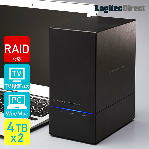 WebN RAIDΉ Ot n[hfBXN HDD 8TB(4TB~2) 2Bay 3.5C` Y  LHD-2BRH80U3 